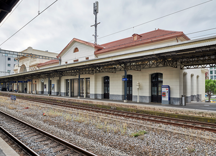 Bahnhof Vevey.